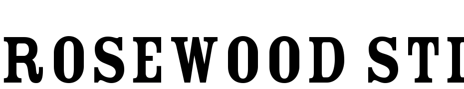 Rosewood Std Fill Font Download Free