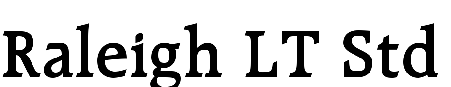 Raleigh LT Std Demi Font Download Free