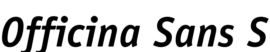 ITC Officina Sans Std Bold Italic Font Download Free