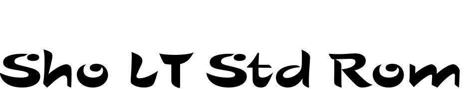 Sho LT Std Roman Font Download Free