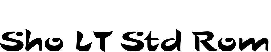 Sho LT Std Roman Font Download Free