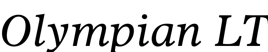 Olympian LT Std Italic Font Download Free