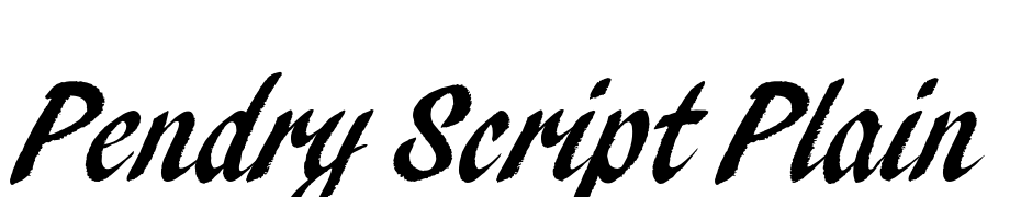 Pendry Script Plain Font Download Free