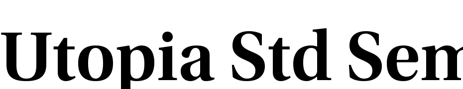 Utopia Std Semibold Subhead Font Download Free