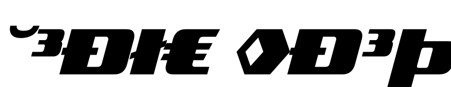 Trade Marker Fat Italic Exp Font Download Free