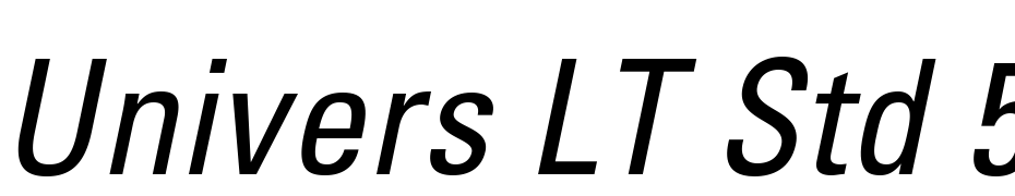 Univers LT Std 57 Condensed Oblique Font Download Free