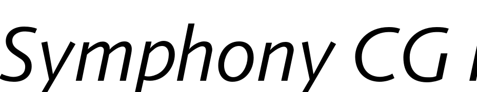 Symphony CG Italic Font Download Free