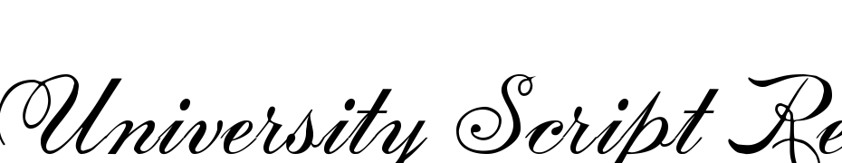 University Script Regular Font Download Free
