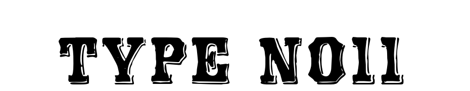 Type No11 cкачати шрифт безкоштовно