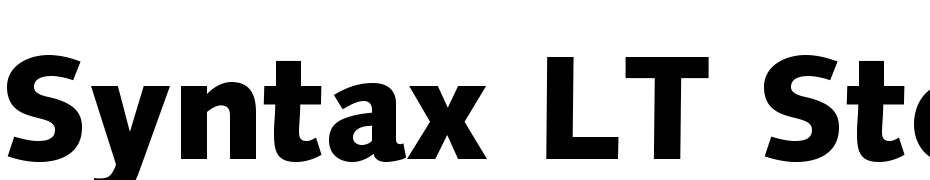 Syntax LT Std Black Font Download Free