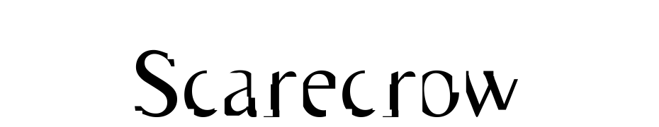 Scarecrow Schrift Herunterladen Kostenlos