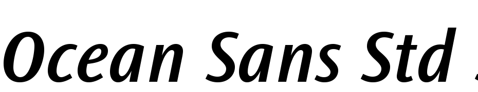 Ocean Sans Std Semibold Italic Font Download Free