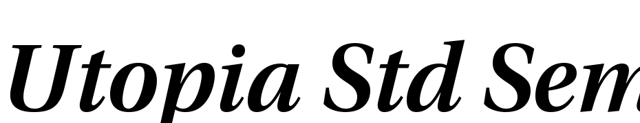 Utopia Std Semibold Subhead Italic Font Download Free