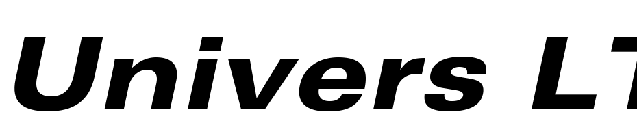 Univers LT Std 73 Black Extended Oblique Font Download Free