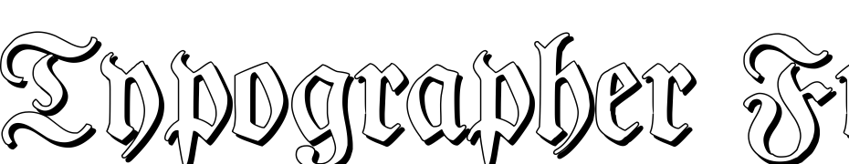 Typographer Fraktur Shadow Font Download Free