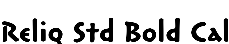 Reliq Std Bold Calm Font Download Free