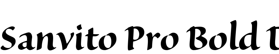 Sanvito Pro Bold Display Font Download Free