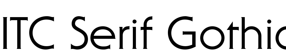 ITC Serif Gothic Std Font Download Free