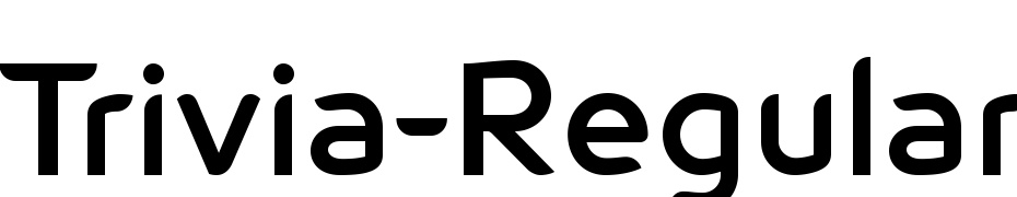 Trivia Regular Schrift Herunterladen Kostenlos