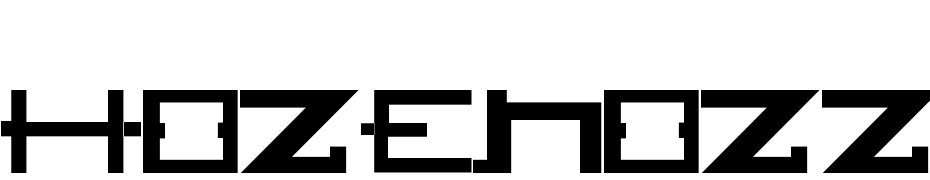HOZENOZZLE Font Download Free