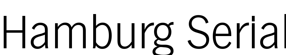Hamburg Serial Extra Light Regular Font Download Free