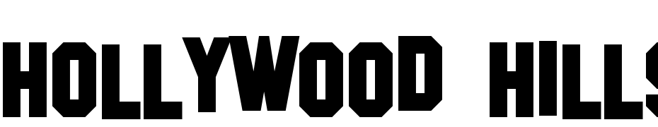 Hollywood Hills Bold Font Download Free