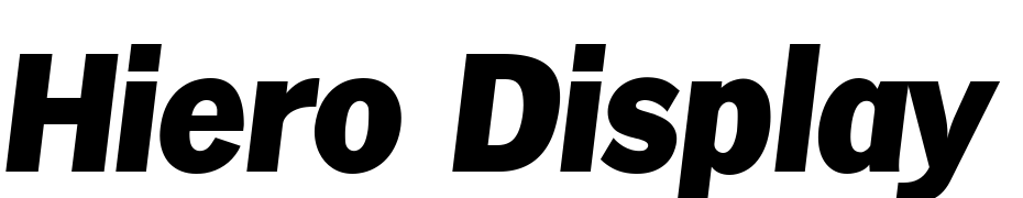 Hiero Display SSi Italic Font Download Free