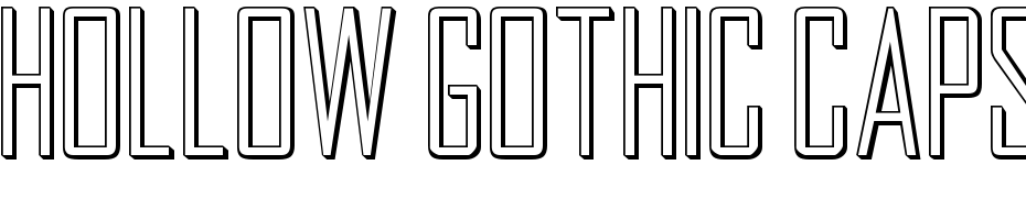 Hollow Gothic Caps Medium Font Download Free