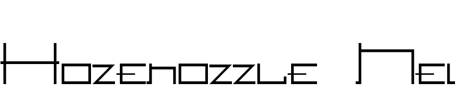 Hozenozzle New Font Download Free