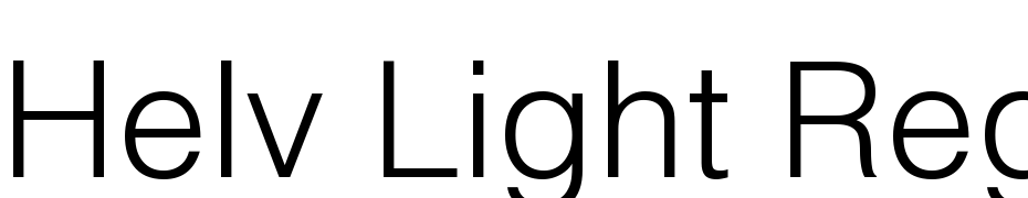 Helv Light Regular Font Download Free