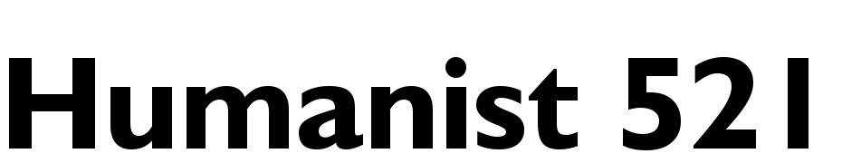 Humanist 521 Bold BT Font Download Free