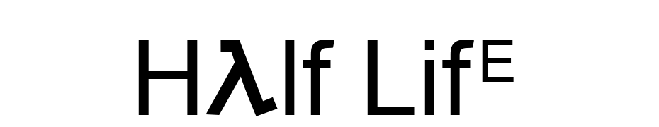 Half Life Font Download Free