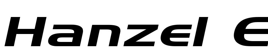 Hanzel Extended Italic Font Download Free