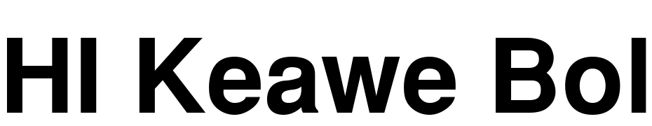 HI Keawe Bold Font Download Free