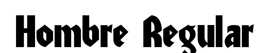 Hombre Regular Scarica Caratteri Gratis