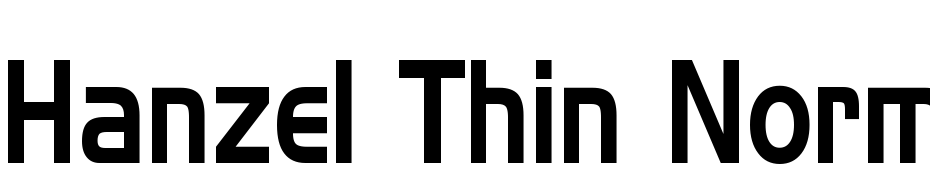 Hanzel Thin Normal Font Download Free