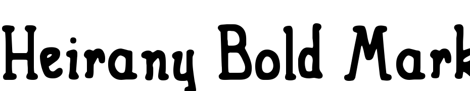 Heirany Bold Marker Font Download Free