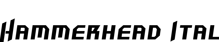 Hammerhead Italic Font Download Free