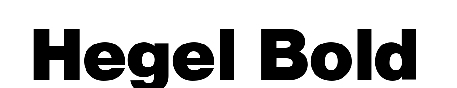 Hegel Bold Font Download Free