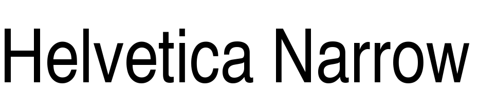 Helvetica Narrow S Regular Yazı tipi ücretsiz indir