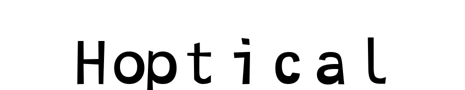 Hoptical Font Download Free