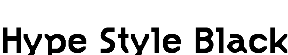 Hype Style Black Font Download Free