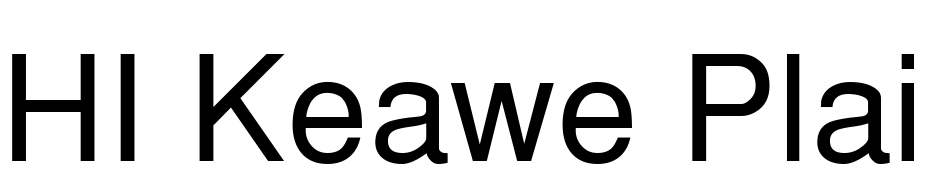 HI Keawe Plain Font Download Free