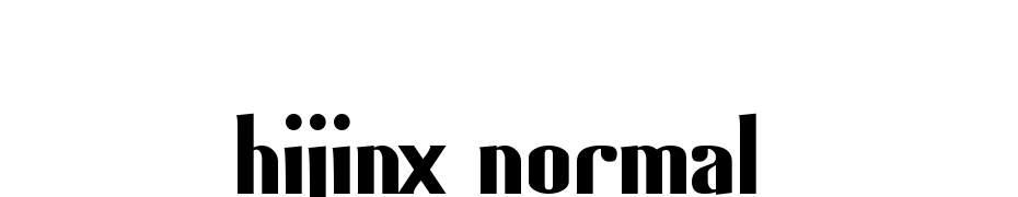 Hijinx Normal Font Download Free