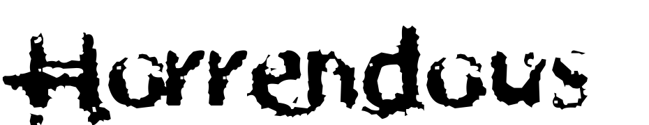 Horrendous Font Download Free