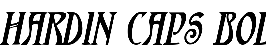 Hardin Caps Bold Italic Font Download Free