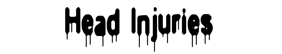 Head Injuries Font Download Free
