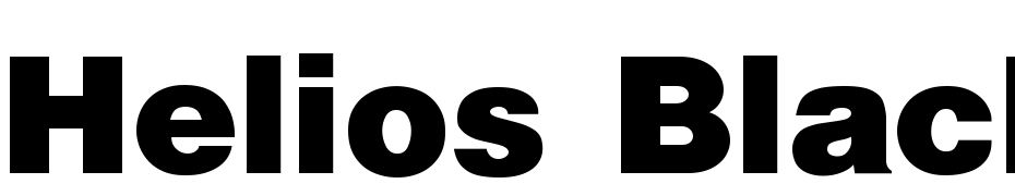 Helios Black Font Download Free