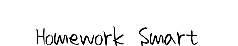 Homework Smart Font Download Free