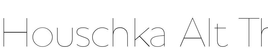 Houschka Alt Thin Font Download Free